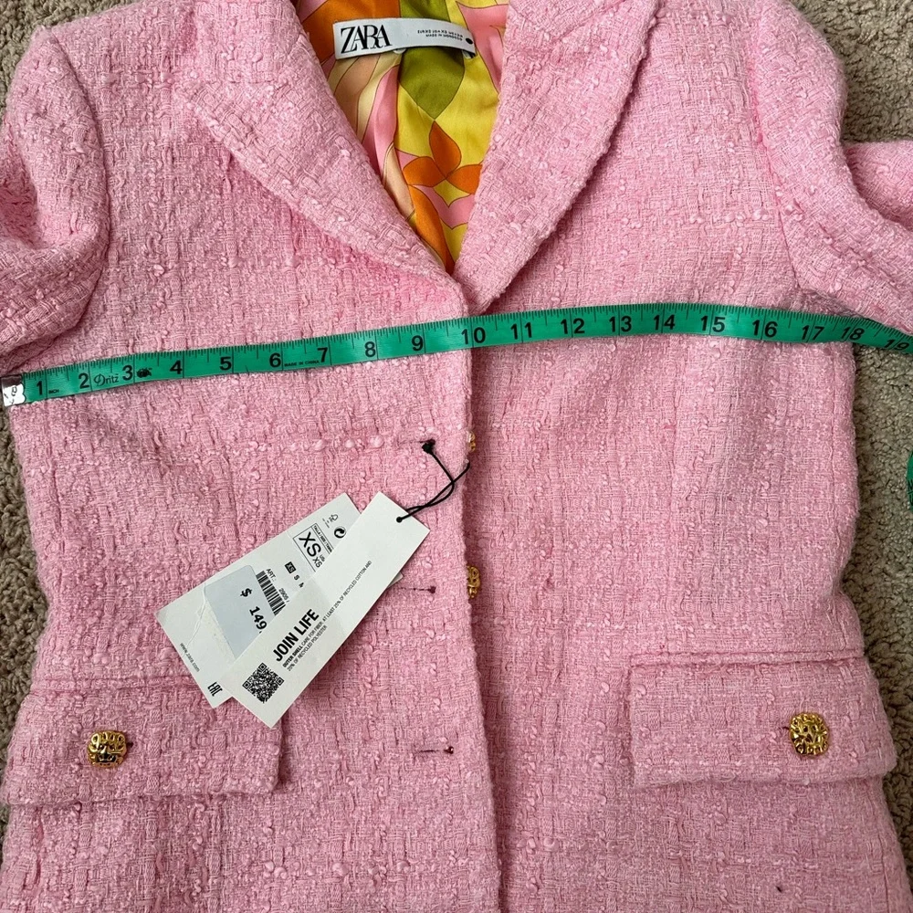 Tweed Pink blazer Zara - Picture 9 of 9